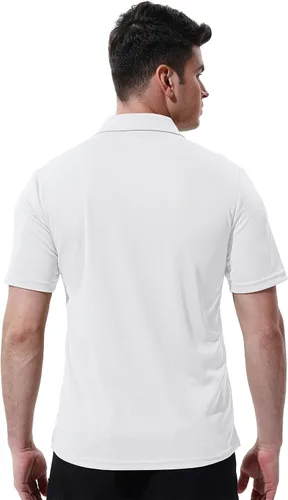 Vista 3 de YSENTO Camisas polo de manga corta con cuello y bolsillo para hombre