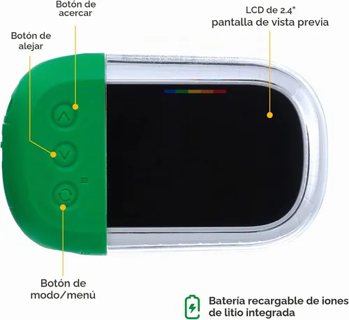 Vista 6 de Cámara submarina Polaroid - 18MP 4K UHD, impermeable para esnórquel y buceo con pantalla LCD, recargable por USB