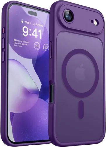 Vista 71 de CANSHN Funda magnética compatible con iPhone Air (6.5 pulgadas), mejorada [protección completa de la cámara] [compatible con Magsafe]