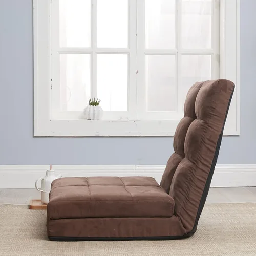 Vista 7 de Anwick Sofá cama y colchón plegable ajustable de 5 posiciones con 1 almohada para dormitorio, sala de estar, balcón