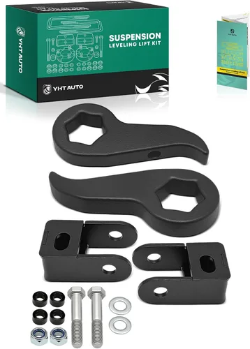 Vista 11 de YHTAUTO Kit de elevación de nivelación frontal de 1-3 pulgadas con herrajes compatible con modelos Chevy y GMC 2011-2019, Silverado Sierra 2500 HD