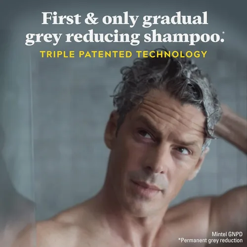 Vista 5 de CHAMPÚ Just for Men Control GX Reductor de Canas para Tonos de Cabello Más Claros, Rubio a Castaño Medio, Color Gradual del Cabello con Queratina, 4