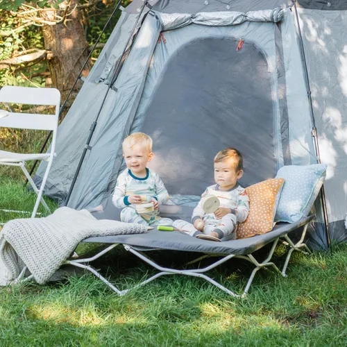 Vista 5 de Regalo My Cot® Cama portátil individual para niños con sábana bajera, cama plegable de viaje y cuna de campamento, cuna de dormir ligera para niños
