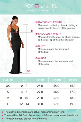 Vista 8 de For G & PL - Vestido de fiesta para mujer sexy con cuello halter profundo en V
