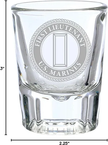 Vista 5 de 7.62 Design U.S. Marine Corps 1st Teniente Deep Grabado 1.5 oz. Vaso de chupito