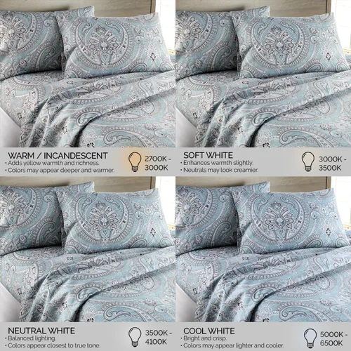Vista 216 de Southshore Fine Living, Inc. Colección Winter Brush, juego de sábanas de 3 piezas para cama individual, sábana bajera con bolsillo profundo de 14