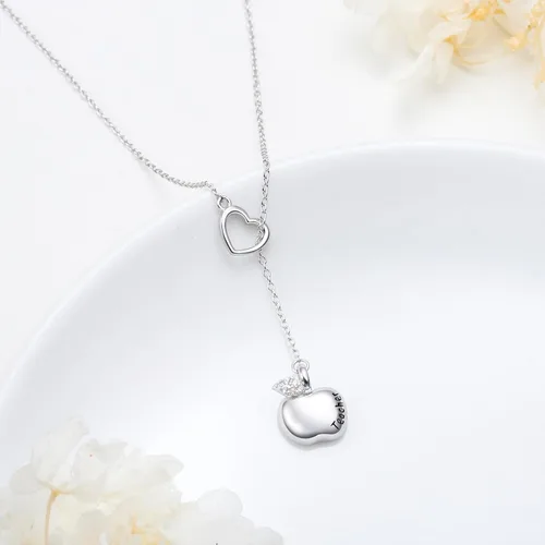 Vista 4 de Collar largo de plata de ley Larait Bar Y Lariat de cadena larga ajustable collar de regalo para ella, 30 pulgadas