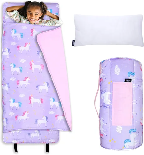 Vista 15 de Wildkin Alfombrilla para Siesta Infantil Original – Cómoda Alfombrilla para Dormir con Almohada, Ideal para Escuela y Viajes