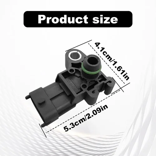 Vista 6 de Sensor de Presión Absoluta del Múltiple MAP Compatible con Chevy 09-11 Aveo 07-19 Impala, 08-19 Buick Enclave, 07-13 GMC Sierra 1500, #55573248