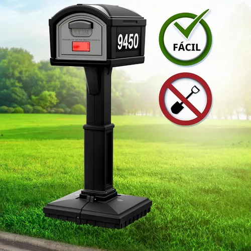 Vista 2 de Simplay3 Buzón T4 de Capacidad Extra Grande XL Sin Excavación con Construcción Duradera, Diseño Resistente a la Intemperie e Instalación Fácil Sin