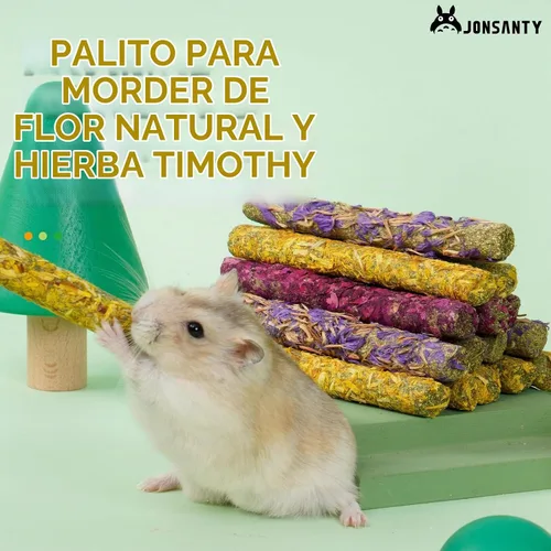 Vista 11 de 50-60 PCS Natural Rabbit Chew Toys, Treats, Timothy Sticks, Apple Sticks, Sweet Bamboo for Guinea Pig, Hamster, Chinchilla, Rat, Small Animals