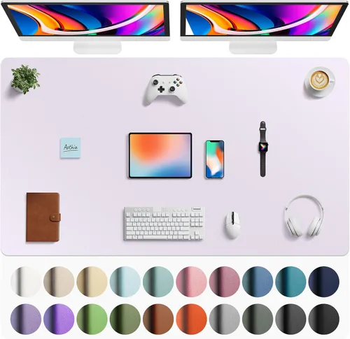 Vista 139 de Aothia - Protector de escritorio de cuero sintético grande, base antideslizante para mouse y superficie para escribir, impermeable, fácil de Agua