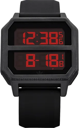 Vista 2 de Adidas Archive R2 Reloj digital para hombre con pulsera de silicona Z16760-00