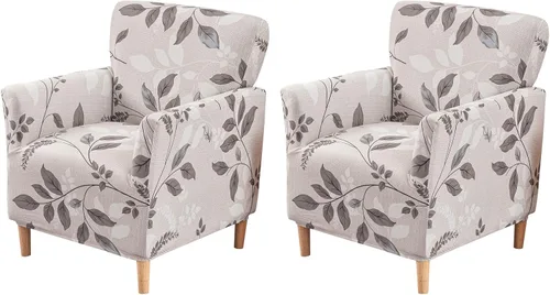 Vista 62 de FUANGUI Funda para Sillón de Banquete con Brazos Fundas para Sillas Elásticas Funda para Sillón Club Funda Suave para Sillón Sofá Cubiertas