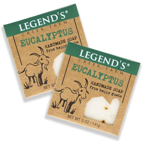 Vista 18 de Legend's Creek Farm Goat Milk Soap - Barra de jabón hidratante limpiadora para manos y cuerpo, espuma cremosa de 5 onzas, jabón natural nutritivo