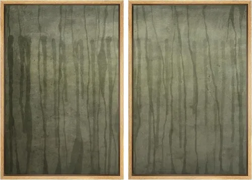 Vista 25 de SIGNWIN Lienzo enmarcado para pared, ilustraciones abstractas texturizadas en tonos beige terrosos, arte moderno, decorativo, contemporáneo
