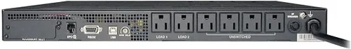 Vista 9 de Tripp Lite UPS Smart 500VA 300W Montaje en rack USB DB9 WEBCARDLX 6 Tomacorrientes 1URM (SMART500RT1UN)