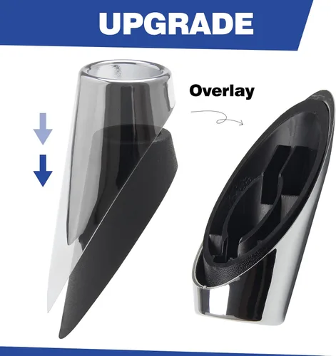 Vista 6 de Base de antena AM FM adaptador compatible con accesorios Dodge RAM 1500 2500 3500 2011 2012 2013 2014 2015 2016 2017 2018 (negro)