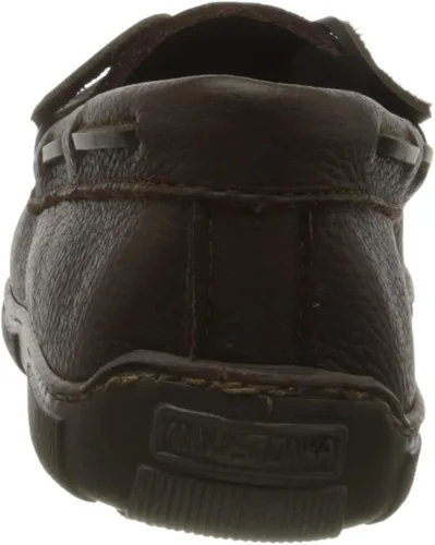 Vista 3 de Minnetonka Mocasines clásicos de piel de alce para hombre, Marrón