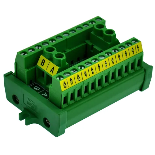 Vista 7 de OONO Montaje a tornillo 30A/300V 2x12 Posición Bloque de terminales Módulo de distribución.