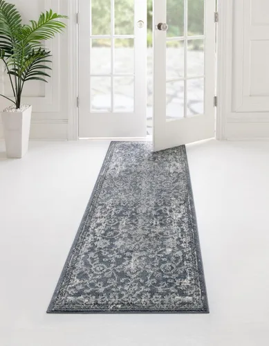 Vista 26 de Unique Loom Portland Collection - Alfombra de área Albany (2 pies 2 pulgadas x 3 pies 1 pulgada, rectangular, azul/gris)