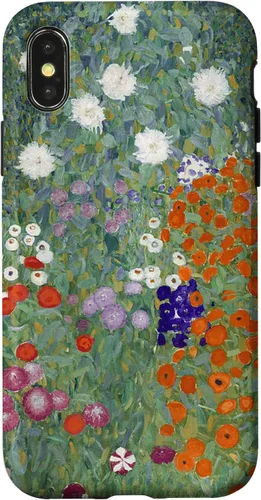 Vista 5 de Flower Garden Painting Klimt Art History Funda para iPhone 17
