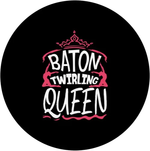 Vista 3 de Baton Twirling Queen Majorette Rhythmic Gymnastics PopSockets Swappable PopGrip