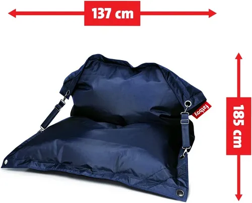Vista 2 de Fatboy Buggle-Up - Sillón puff color azul oscuro