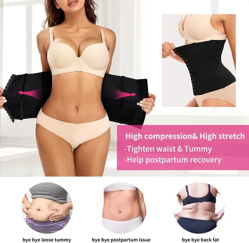 Vista 3 de JOSERGO Entrenador de cintura para mujer, control de abdomen, faja posparto, faja de corsé debajo del busto