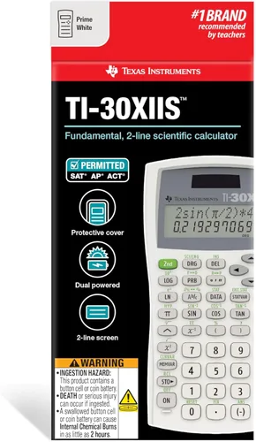 Vista 5 de Calculadora científica Texas Instruments TI-30 X IIS 2-Linea, Blanco