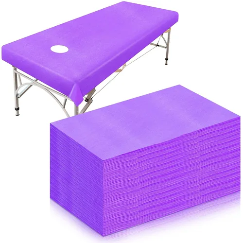 Vista 7 de 30 sábanas desechables para mesa de masaje, sábanas de 31 x 79 pulgadas, fundas desechables para cama de spa, mantel de masaje no tejido, Rosa
