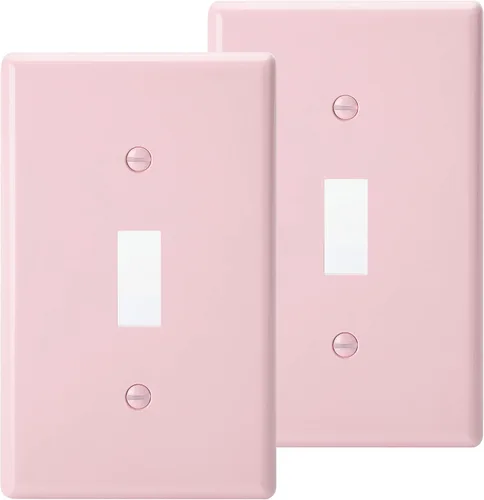Vista 18 de Cubiertas para interruptores de luz azul Bates - Paquete de 2, cubierta de placa de salida, cubiertas de interruptor con luz azul