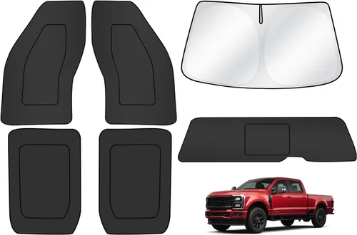 Vista 26 de T TGBROS Parasol para parabrisas para BMW X1 F48 2016 2017 2018 2019 2020 2021 2022 para ventana de automóvil, con bloqueo UV grueso y opaca
