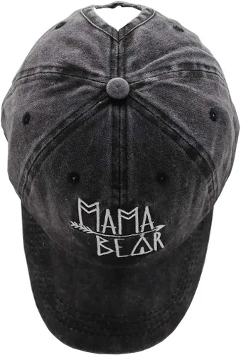 Vista 5 de Gorra de béisbol con diseño de Mama Bear para mujer, estilo vintage