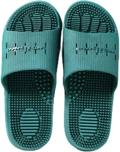 Vista 16 de Promociona la circulación sanguínea, cómodas pantuflas de masaje, pantuflas antideslizantes de fondo grueso, color negro, 40-41, sandalias