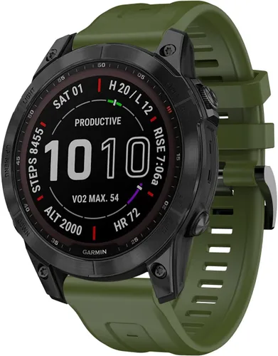 Vista 13 de REYDA Correa de silicona compatible con Garmin Fenix 7/7 Pro/6/6 Pro/5/5 Plus, 0.866 pulgadas de ajuste rápido, correa de silicona deportiva
