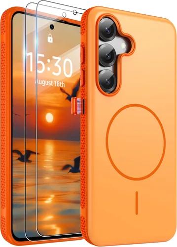 Vista 343 de Jshru Funda para Samsung Galaxy S26 Plus/Galaxy S25 Plus: para Galaxy S24 Plus [compatible con Magsafe] [2 protectores de pantalla HD] cubierta