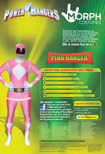 Vista 7 de Disfraz oficial de Power Ranger de Morphsuit