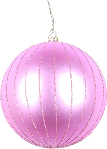 Vista 49 de Vickerman Adorno navideño de bola de avena mate con purpurina de 5 pulgadas. Incluye 4 piezas por bolsa.