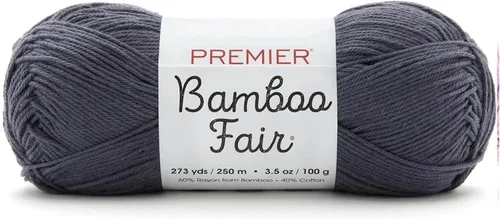 Vista 10 de Premier Yarns Hilo de bambú Fair DK, para tejer y tejer, mezcla de algodón para tejido y ganchillo en climas cálidos, color marfil