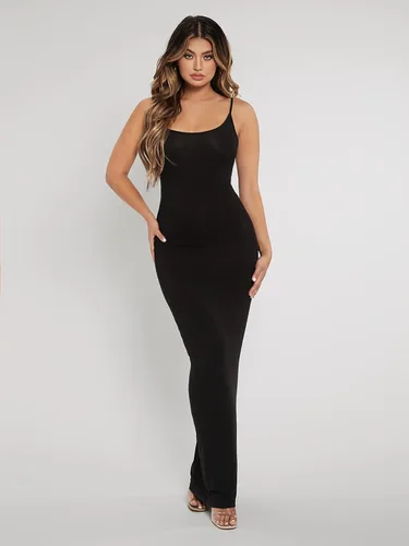 Vista 4 de Verdusa Vestido de tubo largo sin mangas para mujer, con cuello redondo, estilo casual