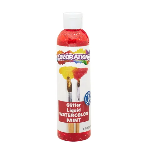 Vista 11 de Colorations Pintura líquida para acuarela sin parabenos, juego de 8 colores vibrantes, 8 onzas líquidas, no tóxica y fabricada en los Estados Unidos