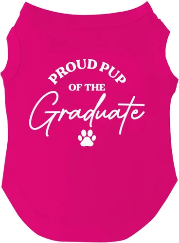 Vista 9 de Camiseta Proud Pup of The Graduate Dog Perros sin mangas Accesorio de graduación Clase de 2025 2026 2027 2028 Negro, XS (737)
