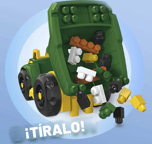 Vista 3 de MegaBloks John Deere Dump camión, verde