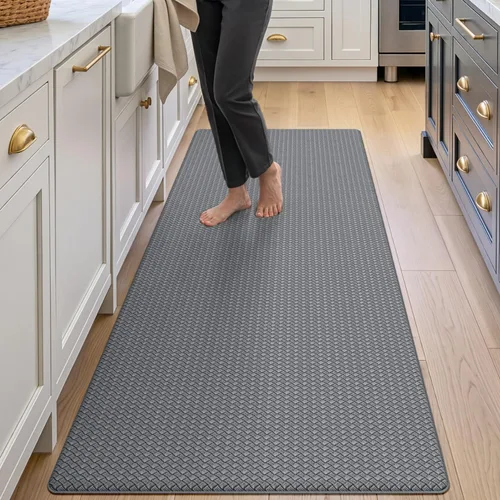 Vista 25 de DEXI Alfombrillas de cocina acolchadas antifatiga, 23 x 59 pulgadas beige (2-Beige)