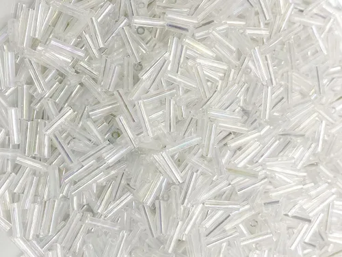 Vista 19 de Cuentas de corneta checa 40 gr / 1.4 oz Tubo de vidrio tamaño #3 0.276 in (mezcla surtida)