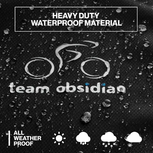 Vista 2 de Funda para bicicleta, impermeable para almacenamiento de bicicletas al aire libre para 1, 2 o 3 bicicletas. Material resistente Ripstop. 2 tipos