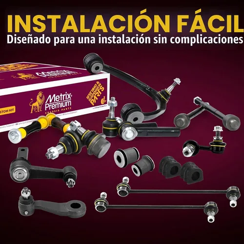 Vista 5 de Metrix Premium Chassis Parts - Kit de 4 piezas de extremos de barra de acoplamiento frontal exterior e interior compatible con Nissan Pathfinder