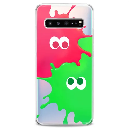 Vista 4 de Funda compatible con Samsung S24 S23 FE S22 Plus S21 Ultra S20+ S10 Note 20 S10e S9 Caras abstractas Diseño lindo Glam Abstracción Monsters Flexible