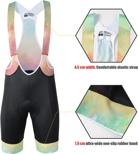 Vista 3 de CATENA - Mallas de ciclismo para hombre, acolchadas en 3D, transpirables